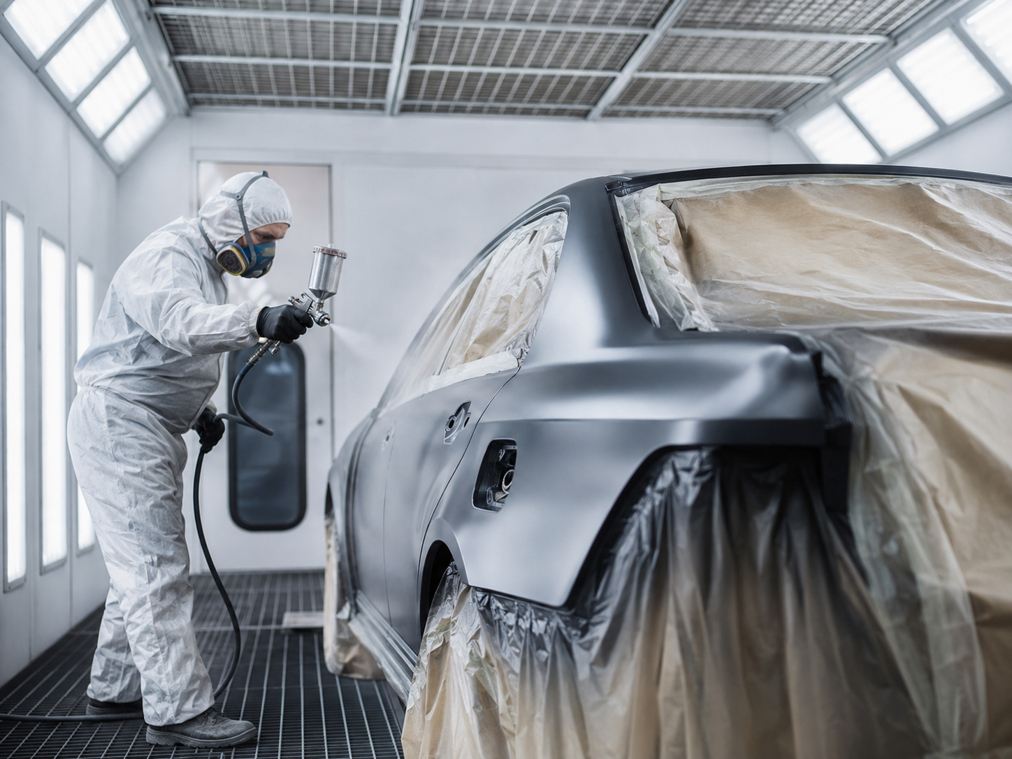 Paint booth refinishing